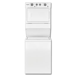 Show details for WHIRLPOOL 27" STACK WASHER/DRYER - WHITE - WET4027EW Picture of WHIRLPOOL 27" STACK WASHER/DRYER - WHITE - WET4027EW