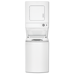 Show details for WHIRLPOOL 24" STACK WASHER/DRYER - WHITE - LTE5243DQ/WET4024EW Picture of WHIRLPOOL 24" STACK WASHER/DRYER - WHITE - LTE5243DQ/WET4024EW