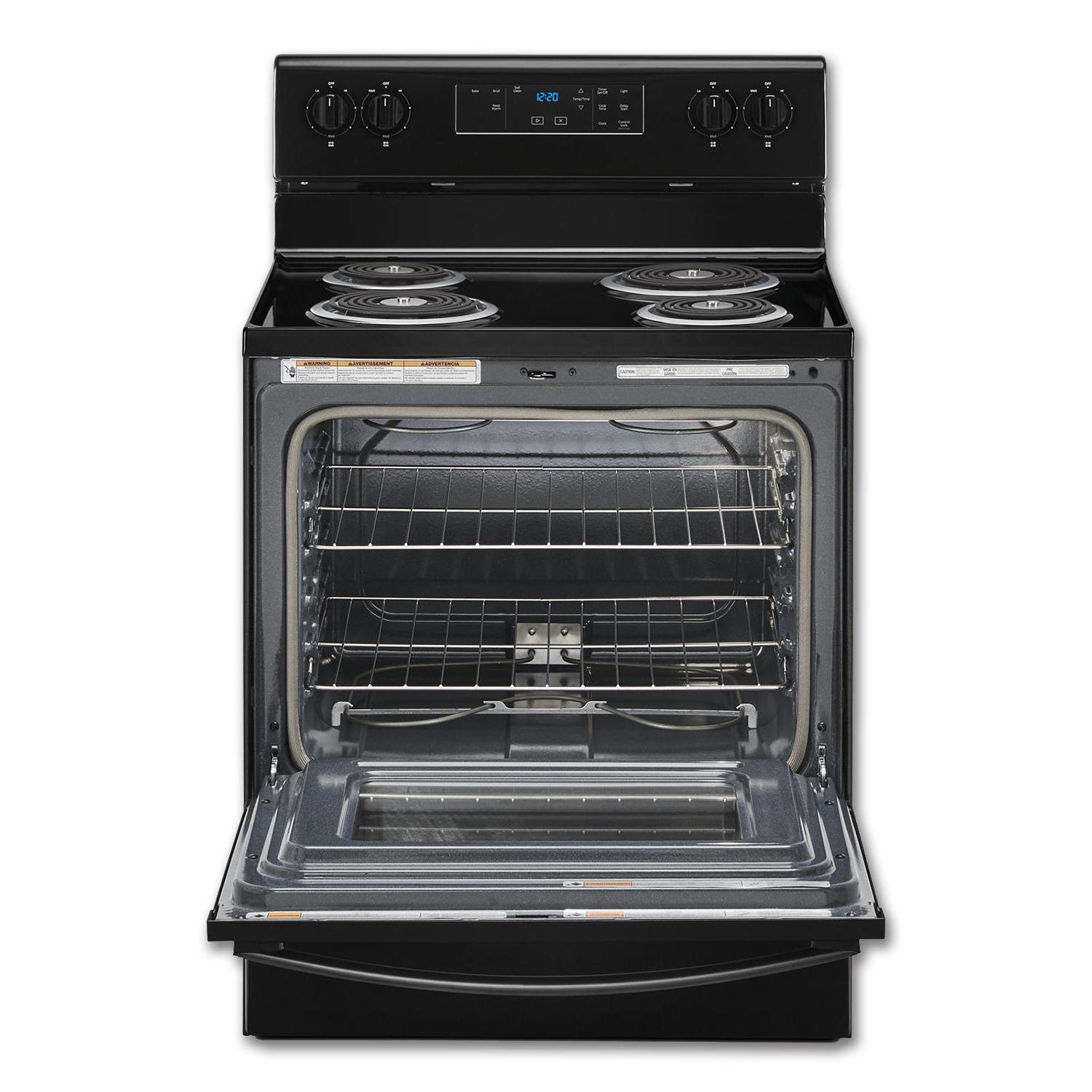 Chadwell Supply. WHIRLPOOL® 30" SELFCLEAN RANGE BLACK