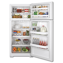 Show details for GE® ENERGY STAR 15.5 CU FT TOP-FREEZER REFRIGERATOR - WHITE Picture of GE® ENERGY STAR 15.5 CU FT TOP-FREEZER REFRIGERATOR - WHITE