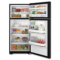 Show details for GE® ENERGY STAR 15.5 CU FT TOP-FREEZER REFRIGERATOR - BLACK Picture of GE® ENERGY STAR 15.5 CU FT TOP-FREEZER REFRIGERATOR - BLACK