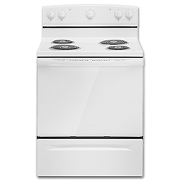 Show details for AMANA 30" STANDARD ELECTRIC RANGE - WHITE - ACR2303MFW Picture of AMANA 30" STANDARD ELECTRIC RANGE - WHITE - ACR2303MFW