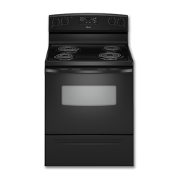 Show details for AMANA® 30" SELF-CLEAN ELECTRIC RANGE - BLACK Picture of AMANA® 30" SELF-CLEAN ELECTRIC RANGE - BLACK