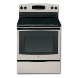 Show details for GE® 30" CERAMIC GLASS TOP ELECTRIC RANGE - SILVER Picture of GE® 30" CERAMIC GLASS TOP ELECTRIC RANGE - SILVER