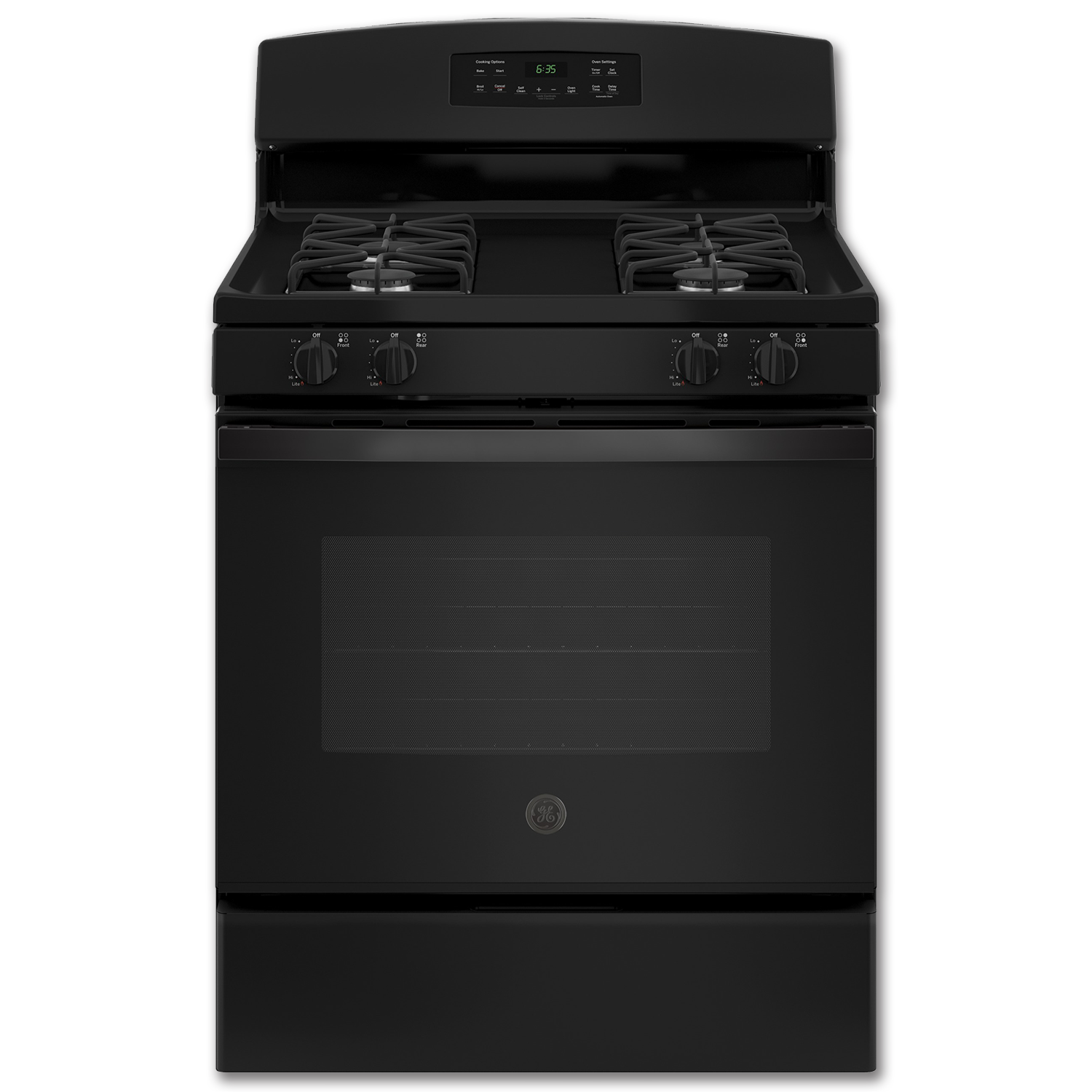 Chadwell Supply. GE® 30" SELFCLEAN GAS RANGE BLACK (JGB635DEKBB)
