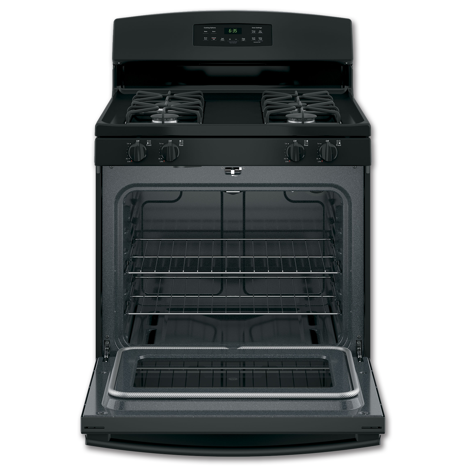 Chadwell Supply. GE® 30" SELFCLEAN GAS RANGE BLACK (JGB635DEKBB)