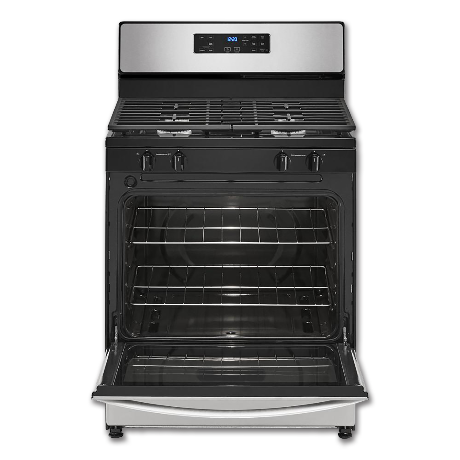 Chadwell Supply. WHIRLPOOL® 30" GAS RANGE BLACK ON STAINLESS STEEL