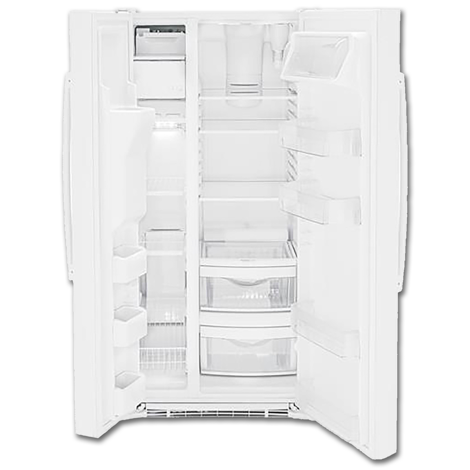 Chadwell Supply Ge® Energy Star® 232 Cu Ft Side By Side Refrigerator White