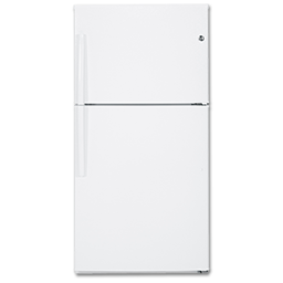 Show details for GE® ENERGY STAR® 21.1 CU FT TOP-FREEZER REFRIGERATOR - WHITE Picture of GE® ENERGY STAR® 21.1 CU FT TOP-FREEZER REFRIGERATOR - WHITE