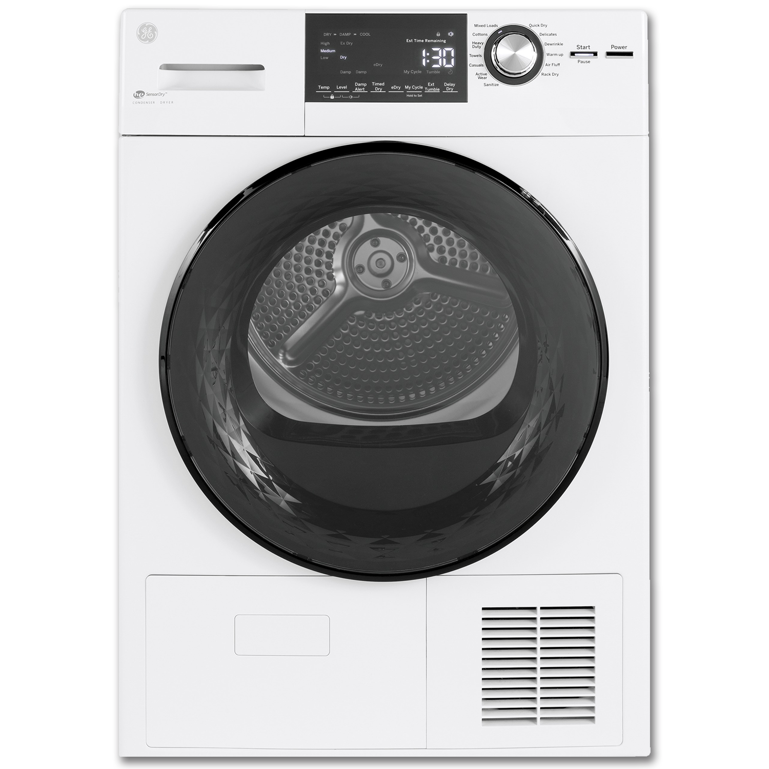 Chadwell Supply. GE® 24" COMPACT FRONT LOAD VENTLESS DRYER WHITE