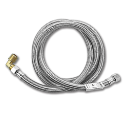 Show details for 3/8" COMP X 3/8" MIP ELBOW X 60" STAINLESS STEEL DISHWASHER SUPPLY LINE Picture of 3/8" COMP X 3/8" MIP ELBOW X 60" STAINLESS STEEL DISHWASHER SUPPLY LINE
