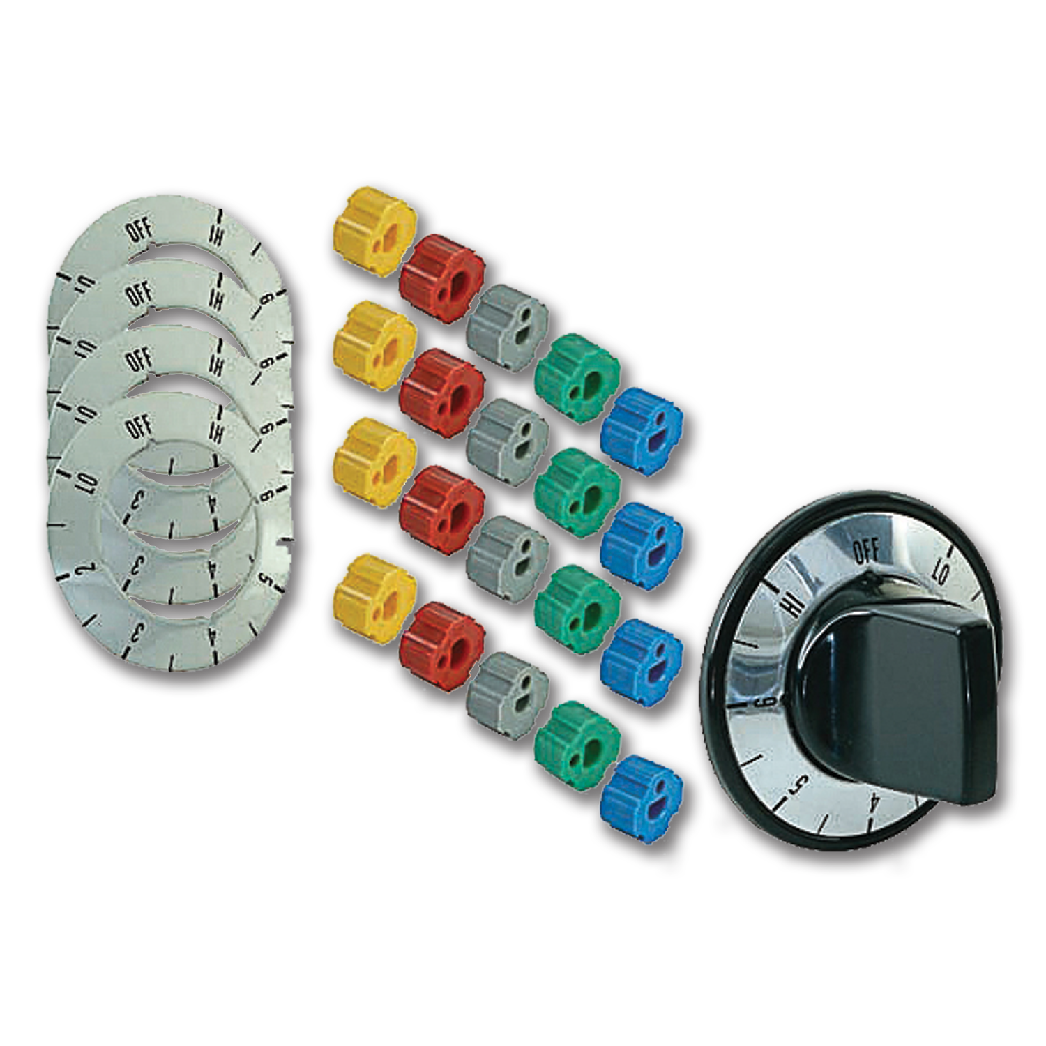 Chadwell Supply. UNIVERSAL ELECTRIC RANGE BLACK KNOB SET