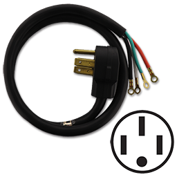 Show details for 4 FT RANGE CORD - 4 PRONG Picture of 4 FT RANGE CORD - 4 PRONG