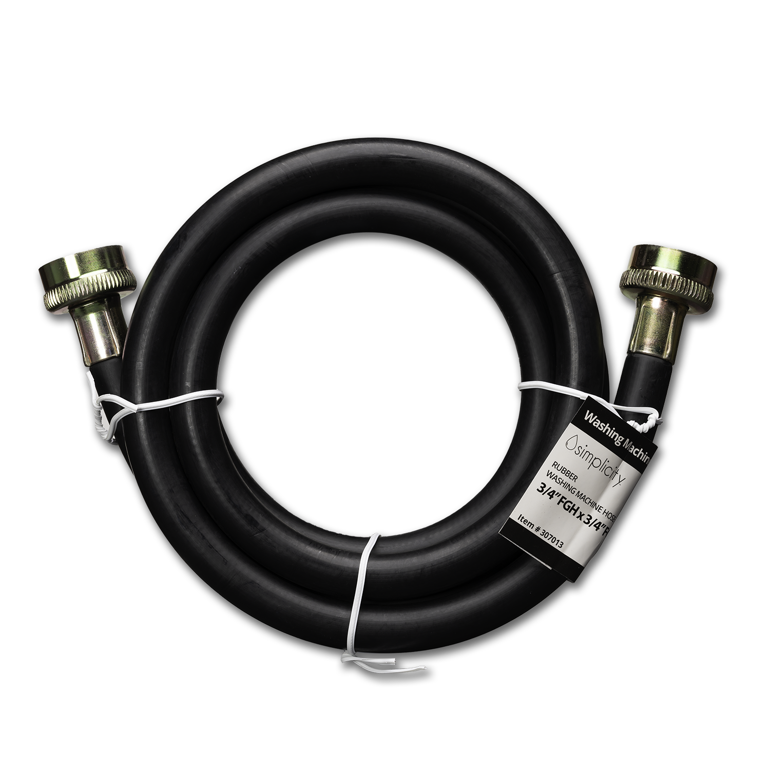 Chadwell Supply. 5' RUBBER WASHING MACHINE HOSE