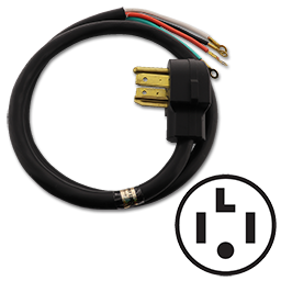 Show details for 4 FT DRYER CORD - 4 PRONG Picture of 4 FT DRYER CORD - 4 PRONG