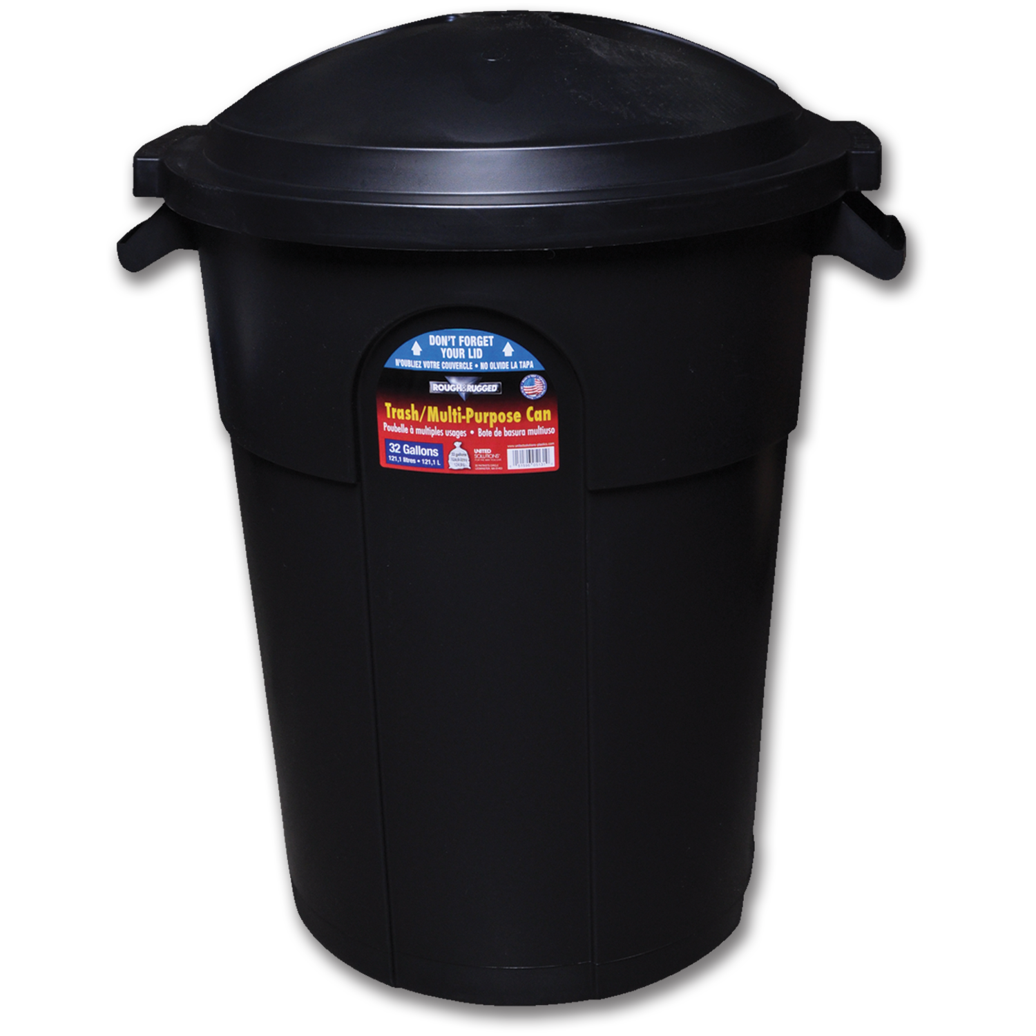 Chadwell Supply. 32 GALLON TRASH CAN WITH LID