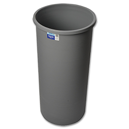 Show details for 18 GALLON ROUND TOP TRASH CAN - BROWN Picture of 18 GALLON ROUND TOP TRASH CAN - BROWN