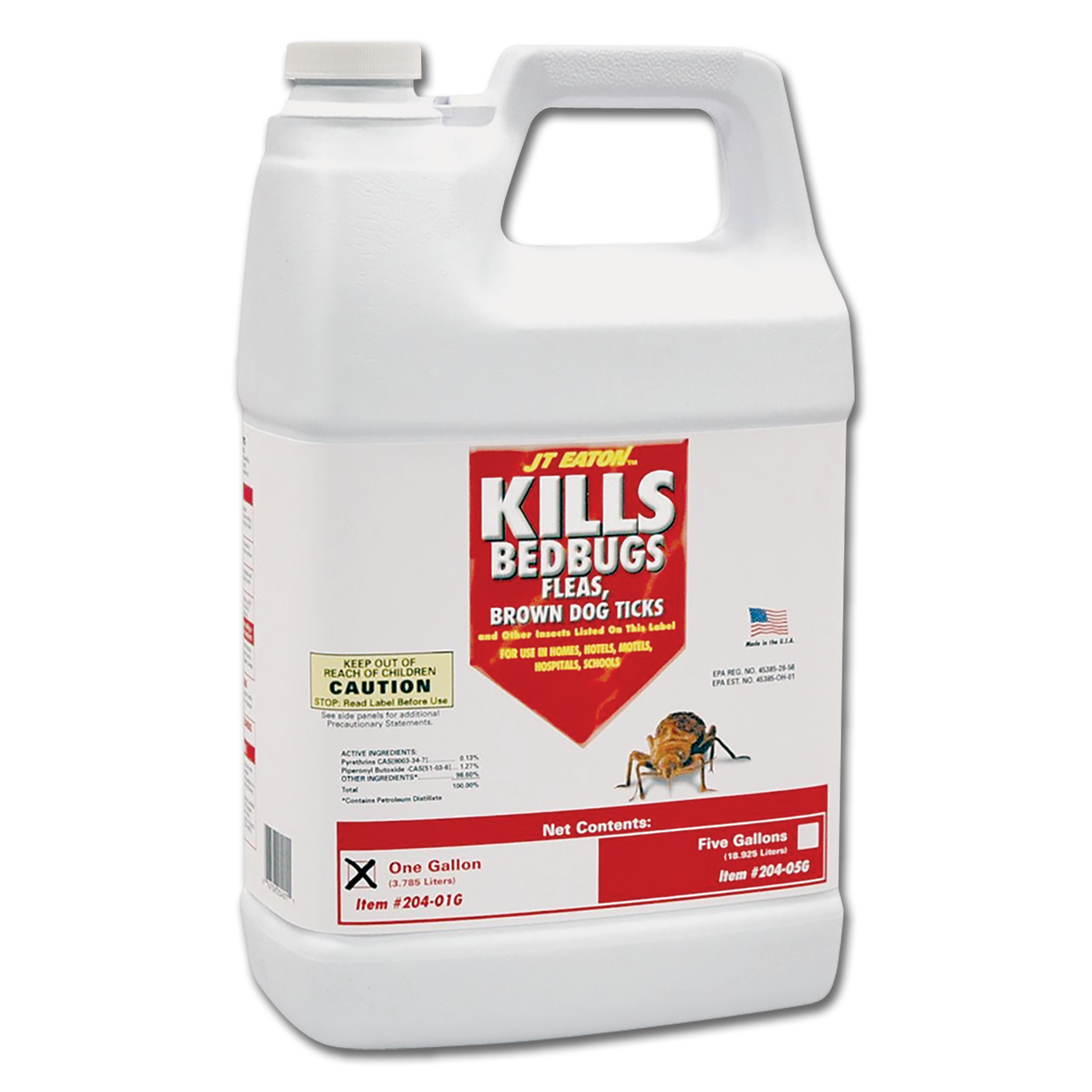 Chadwell Supply. JT EATON KILLS BED BUGS INSECTICIDE LIQUID GALLON