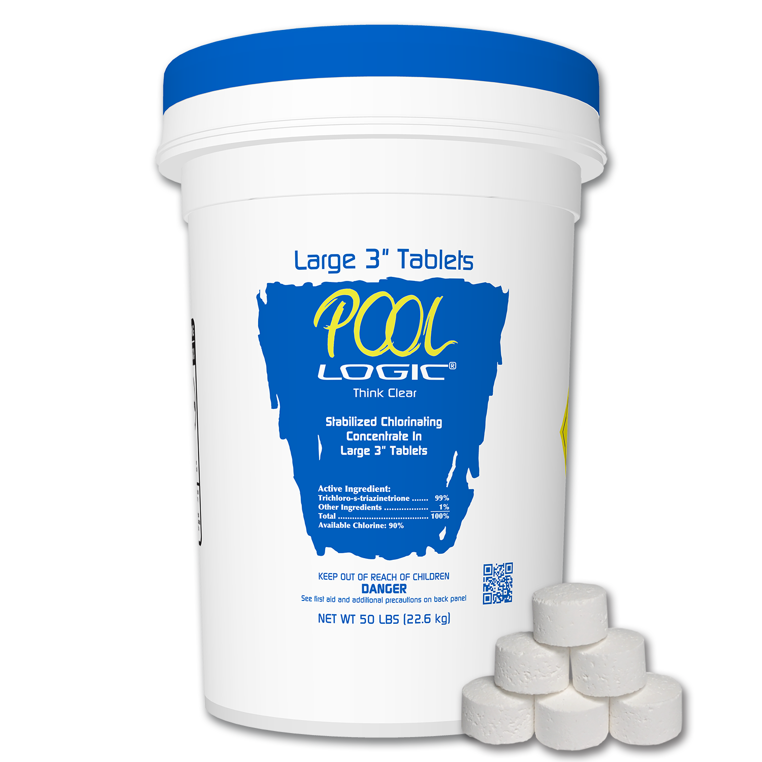 Chadwell Supply. 3" TRICHLOR CHLORINE TABLETS 50 LB.