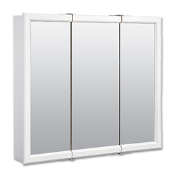 Show details for 31-3/4" X 25-5/8" TRI-VIEW MEDICINE CABINET - WHITE Picture of 31-3/4" X 25-5/8" TRI-VIEW MEDICINE CABINET - WHITE