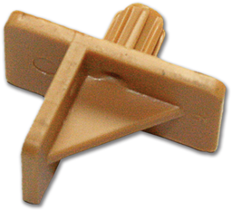 Show details for MEDICINE CABINET PLASTIC SHELF SUPPORT - 12/PK Picture of MEDICINE CABINET PLASTIC SHELF SUPPORT - 12/PK