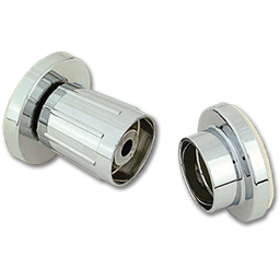 SHOWER ROD FLANGES ADJUSTABLE CHROME-PLATED PLASTIC