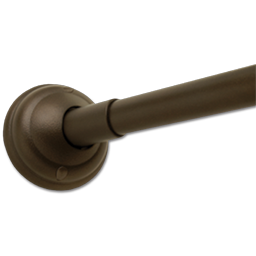 Show details for CURVED SHOWER ROD - OIL RUBBED BRONZE - 58" - 61" Picture of CURVED SHOWER ROD - OIL RUBBED BRONZE - 58" - 61"