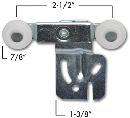 Show details for 2-WHEEL HANGER 1/4" OFFSET Picture of 2-WHEEL HANGER 1/4" OFFSET