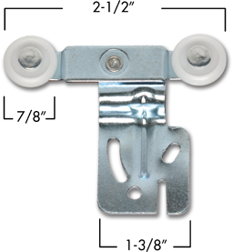 Show details for 2-WHEEL HANGER 1/2" OFFSET Picture of 2-WHEEL HANGER 1/2" OFFSET