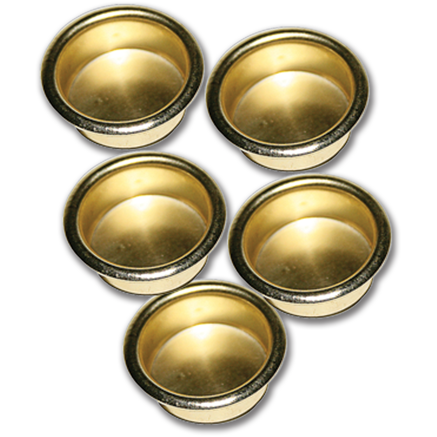 Prime-Line N 7320 Solid Brass Closet Door Finger Pull – 3/4" Diameter, Classic Bronze Finish, No Fasteners Needed