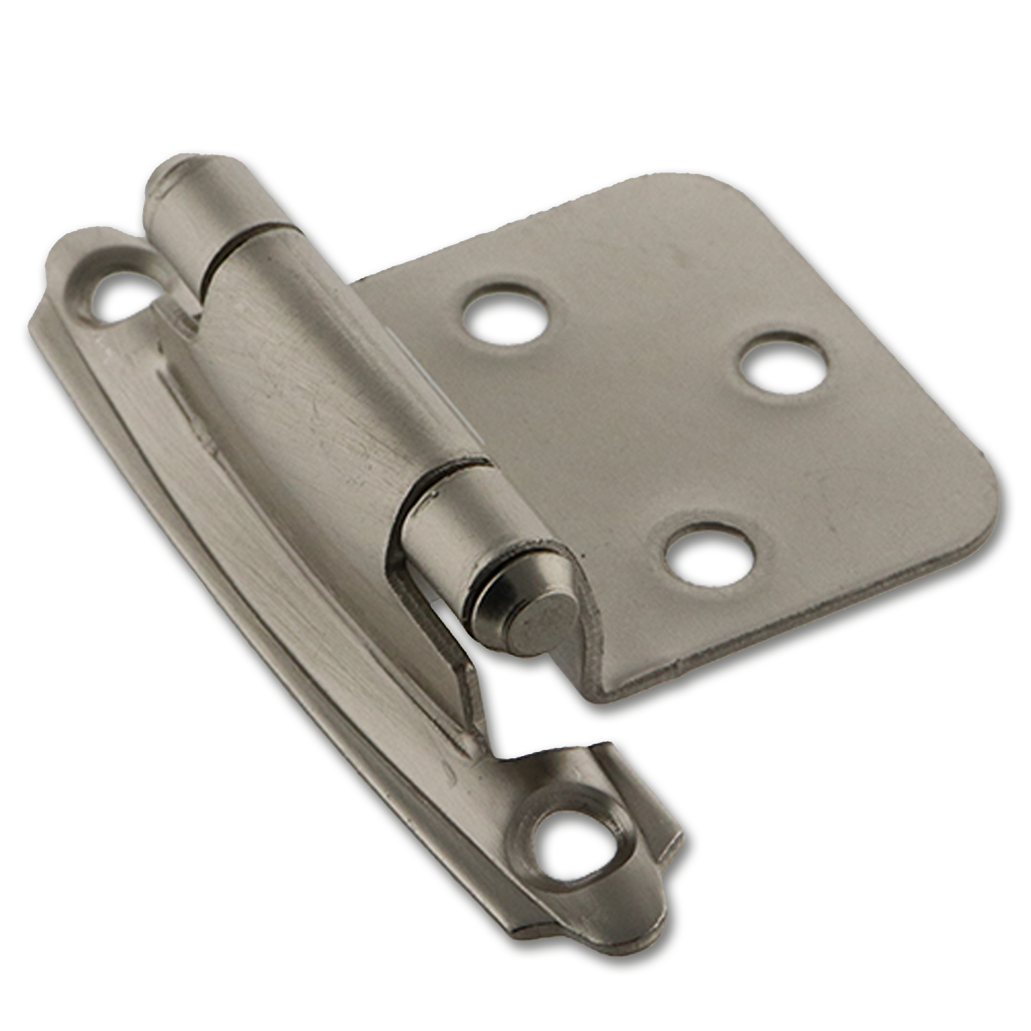 Chadwell Supply. FLUSH SELF CLOSING HINGE PAIR SATIN NICKEL