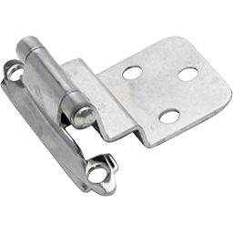 Show details for 3/8" INSET SELF CLOSING HINGE PAIR - POLISHED CHROME Picture of 3/8" INSET SELF CLOSING HINGE PAIR - POLISHED CHROME