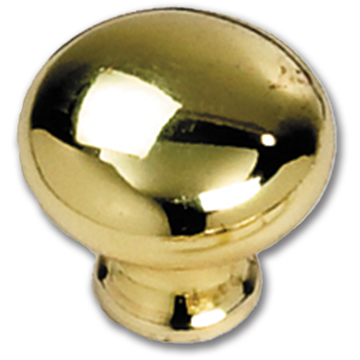 Chadwell Supply. 11/4" KNOB POLISHED BRASS 5/PK