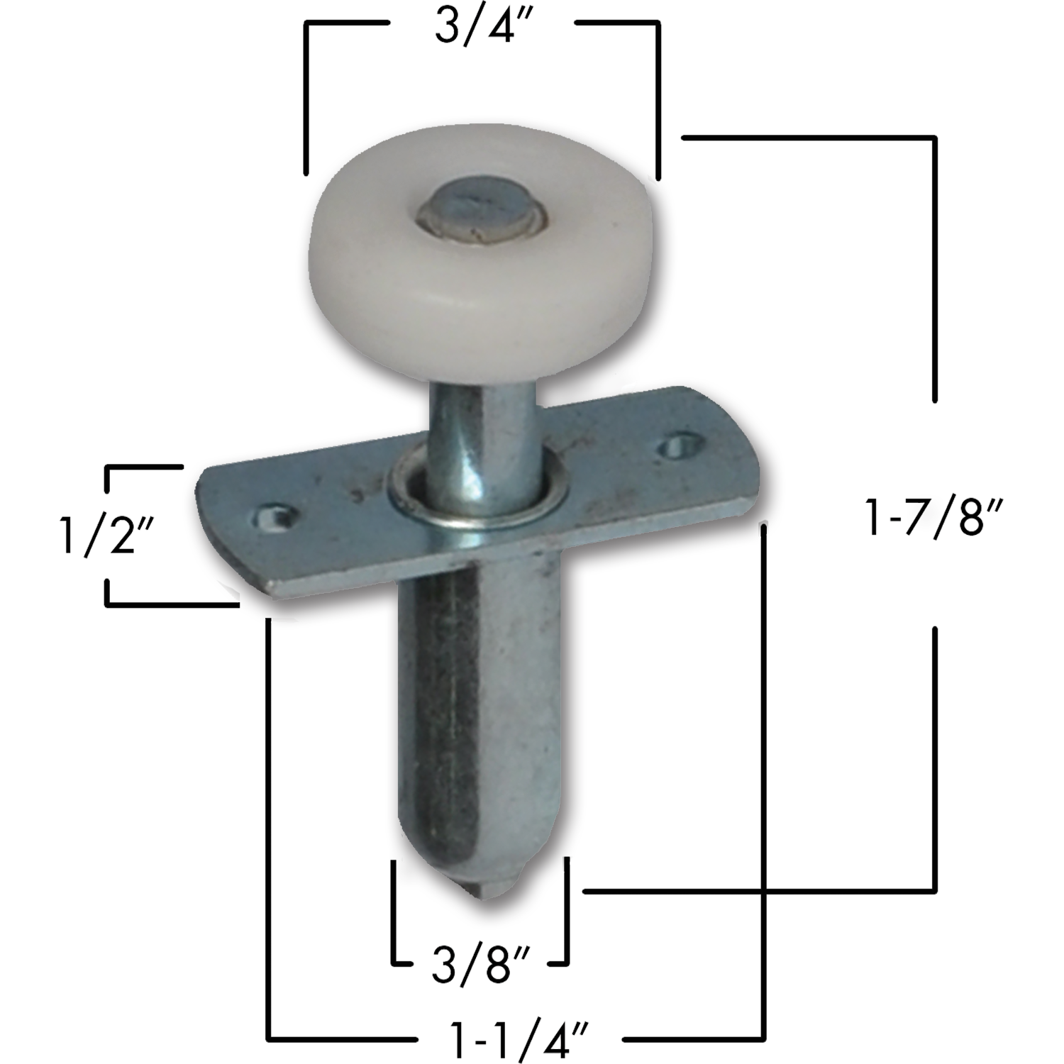 Chadwell Supply. WOOD BIFOLD TOP GUIDE ROLLER