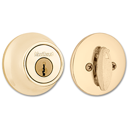 Show details for 660 X 3 KWIKSET SINGLE CYLINDER DEADBOLT - POLISHED BRASS Picture of 660 X 3 KWIKSET SINGLE CYLINDER DEADBOLT - POLISHED BRASS