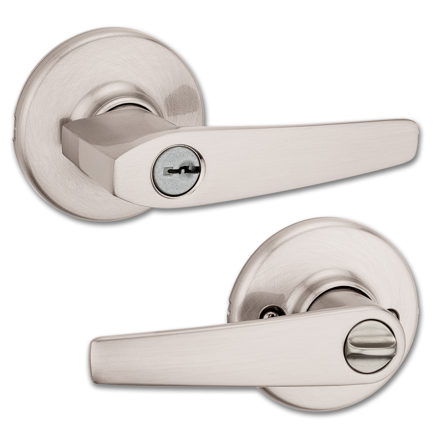 Chadwell Supply. KWIKSET DELTA ENTRY LEVER SATIN NICKEL