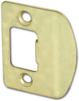 Show details for UNIVERSAL ENTRY STRIKE PLATE - PB Picture of UNIVERSAL ENTRY STRIKE PLATE - PB