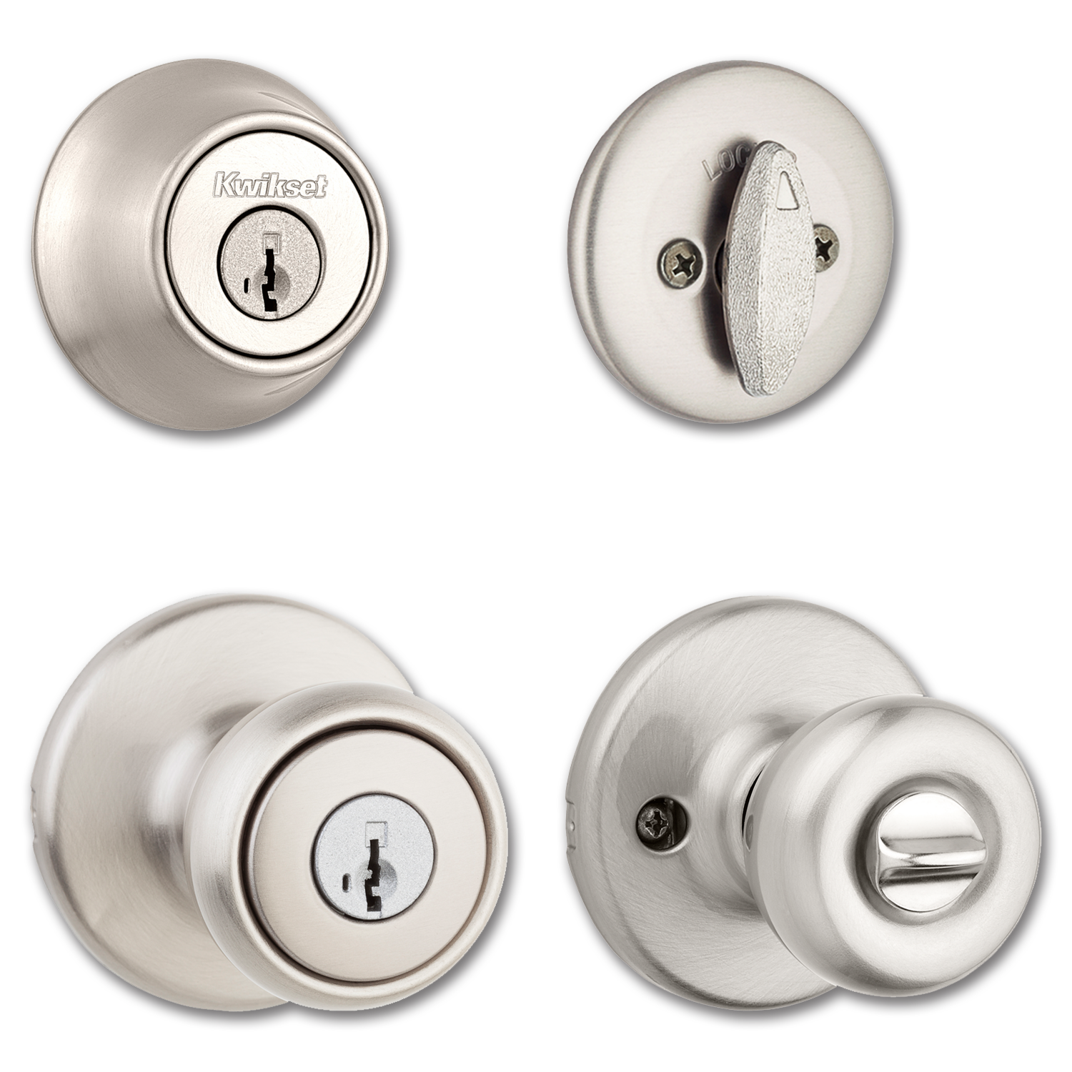 Chadwell Supply. KWIKSET COMBO PACK SATIN NICKEL
