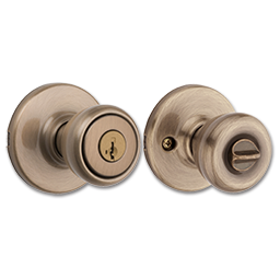 Show details for KWIKSET SMARTKEY TYLO ENTRY LOCK - ANTIQUE BRASS Picture of KWIKSET SMARTKEY TYLO ENTRY LOCK - ANTIQUE BRASS
