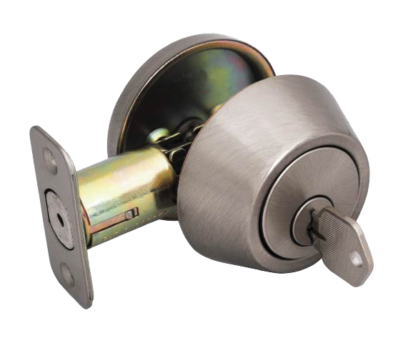 Chadwell Supply. MAXWELL SINGLE CYLINDER DEADBOLT - SATIN NICKEL