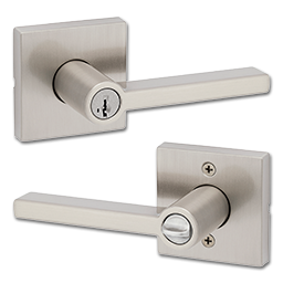 Show details for KWIKSET HALIFAX SQUARE SATIN NICKEL KEYED ENTRY WITH SMARTKEY - SATIN NICKEL Picture of KWIKSET HALIFAX SQUARE SATIN NICKEL KEYED ENTRY WITH SMARTKEY - SATIN NICKEL