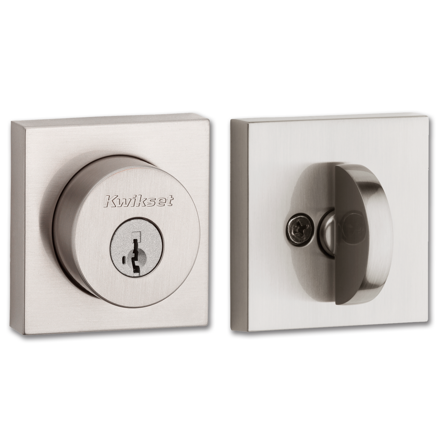 Chadwell Supply. KWIKSET HALIFAX SQUARE SINGLE CYLINDER DEADBOLT WITH