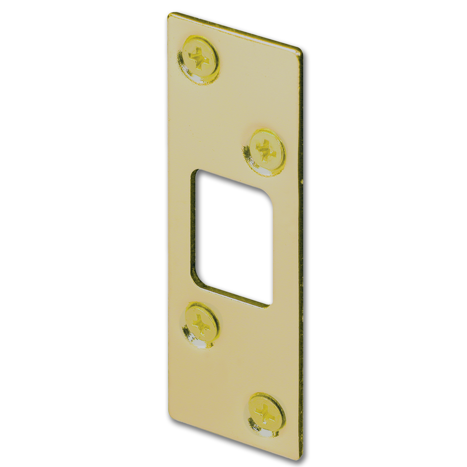 Chadwell Supply. DEADBOLT STRIKE PLATE 5/PK POLISHED BRASS