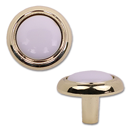 Show details for 1-1/4" CABINET KNOB - PORCELAIN/POLISHED BRASS - 5/PK Picture of 1-1/4" CABINET KNOB - PORCELAIN/POLISHED BRASS - 5/PK