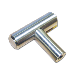 Show details for 2" "T" CABINET PULL WITH BEVELED ENDS- SATIN NICKEL Picture of 2" "T" CABINET PULL WITH BEVELED ENDS- SATIN NICKEL