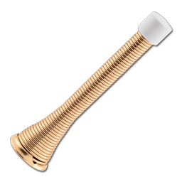 Show details for 3-3/4" FLEXIBLE SPRING DOOR STOP- POLISHED BRASS 5/PK Picture of 3-3/4" FLEXIBLE SPRING DOOR STOP- POLISHED BRASS 5/PK