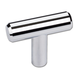 Show details for 2" "T" CABINET PULL WITH BEVELED ENDS- POLISHED CHROME 5/PK Picture of 2" "T" CABINET PULL WITH BEVELED ENDS- POLISHED CHROME 5/PK