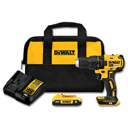 Show details for DEWALT 20V MAX LITHIUM ION COMPACT DRILL/DRIVER KIT Picture of DEWALT 20V MAX LITHIUM ION COMPACT DRILL/DRIVER KIT