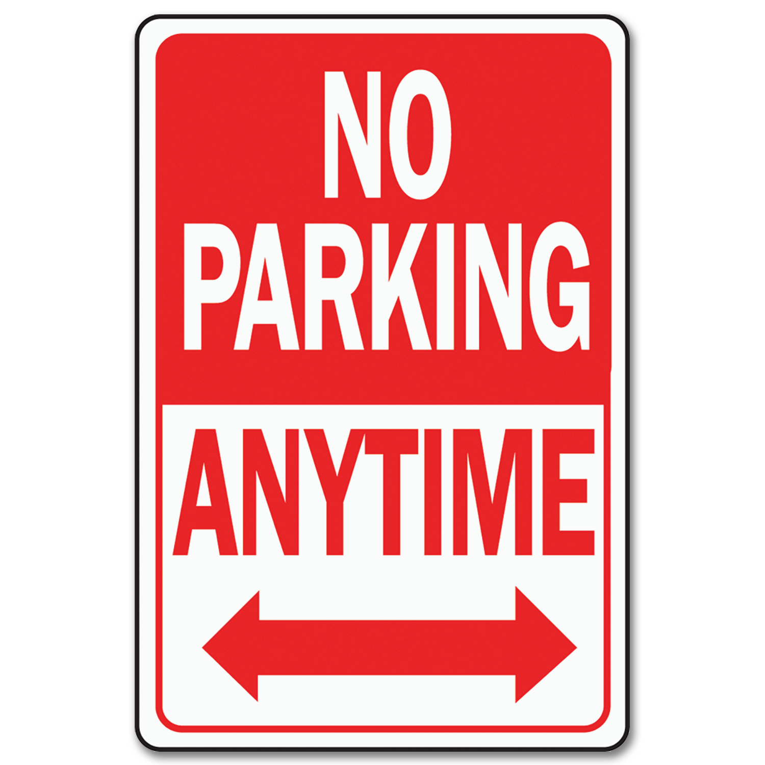Chadwell Supply No Parking Anytime Hwy Sign Aluminum