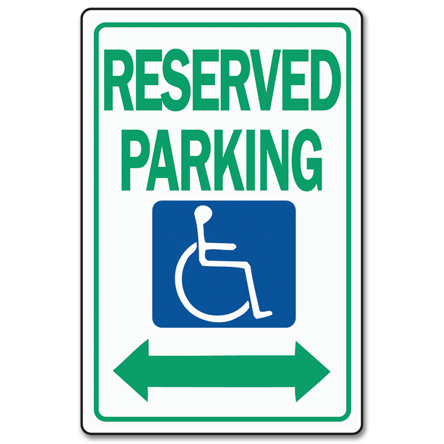 Chadwell Supply. Handicap Reserve Parking Sign - Aluminum